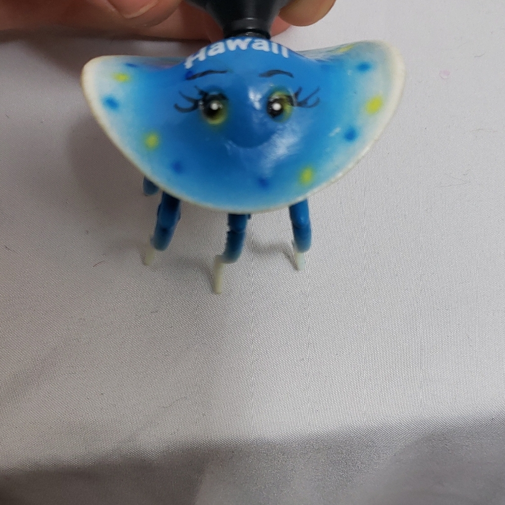 Vintage Rare Blue Hawaii Stingray Figurine
